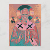 Saint Nicholas Icon Postkarte (Vorderseite)
