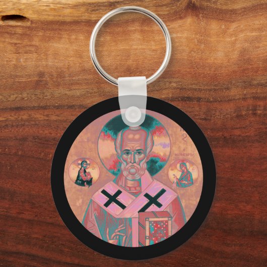 Saint Nicholas Icon Schlüsselanhänger (Vorderseite)