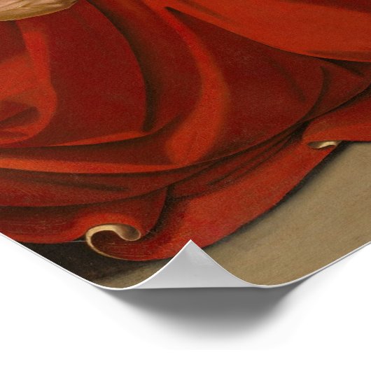 Saint Nicholas - Piero di Cosimo Kunstgedicht Poster (Ecke)