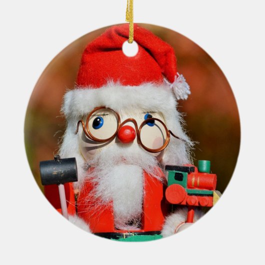 Saint Nicholas Santa Claus Nutcracker Keramik Ornament (Hinten)