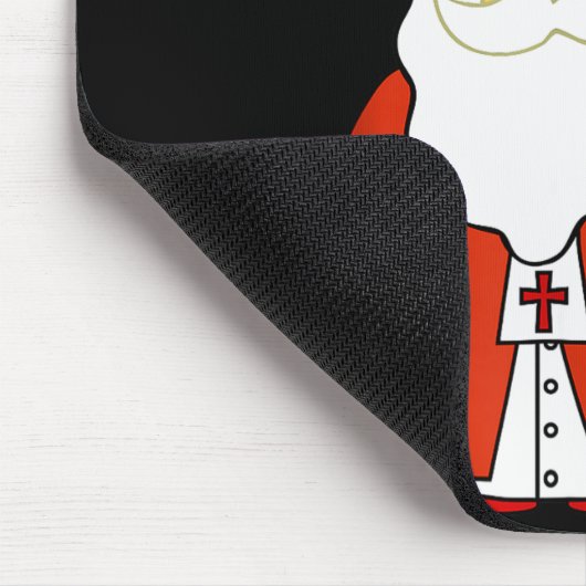 Saint Nicholas Santa Claus Patron Of Christmas Mousepad (Ecke)