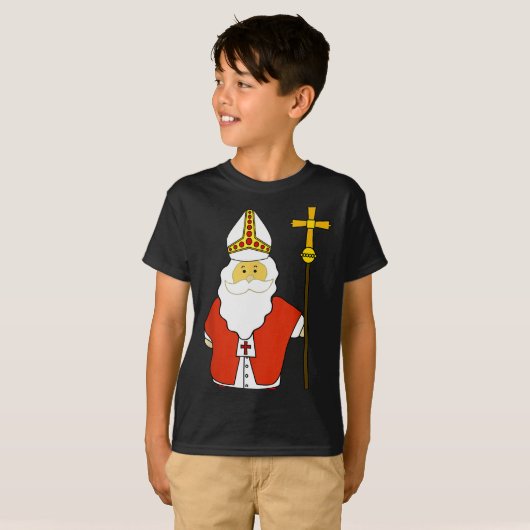 Saint Nicholas Santa Claus Patron Of Christmas T-Shirt (Vorne ganz)