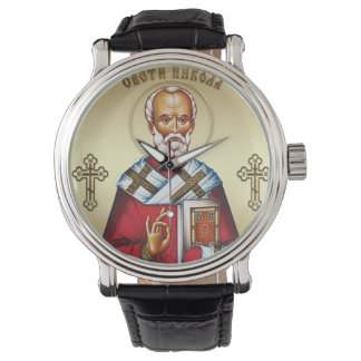 Saint Nicholas serbian Armbanduhr