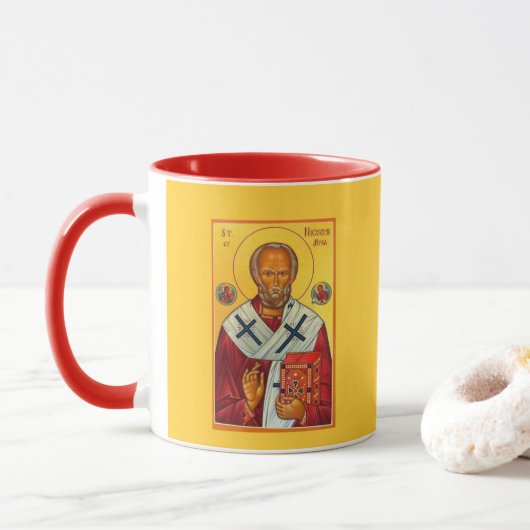 SAINT NICHOLAS* Weihnachtsfeierliche Tasse (Mit Donut)