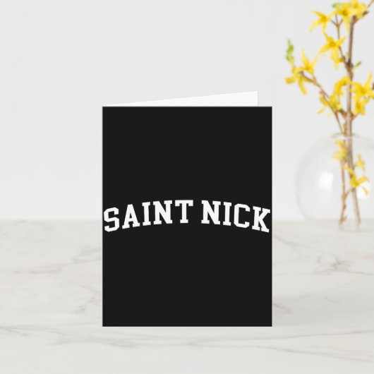 Saint Nick  Karte (Gelbe Blume)