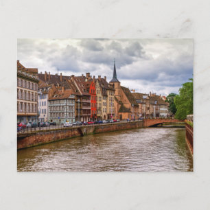 Saint-Nicolas dock in Straßburg, Frankreich Postkarte
