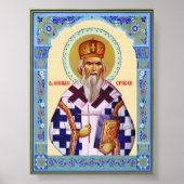 Saint Nikolai Serbisch Poster (Vorne)
