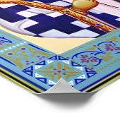Saint Nikolai Serbisch Poster (Ecke)
