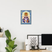 Saint Nikolai Serbisch Poster (Heimbüro)