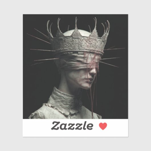 Saint of the Unseen — Gothic Fine Art T-Shirt Aufkleber (Blatt)