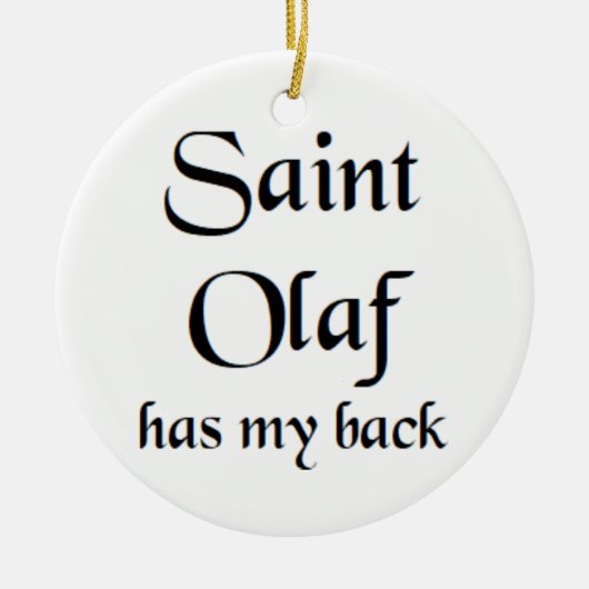 saint olaf keramik ornament (Vorne)
