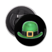 Saint Paddys Day Green Derby Hat Flaschenöffner (Vorderseite)