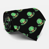 Saint Paddys Day Green Derby Hat Krawatte (Gerollt)