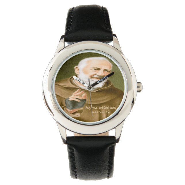 Saint Padre Pio Armbanduhr (Vorderseite)