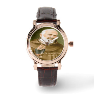 Saint Padre Pio Armbanduhr