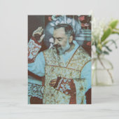 Saint Padre Pio Einladung (Stehend Vorderseite)