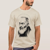 Saint Padre Pio hat meinen früheren katholischen P T-Shirt (Vorderseite)
