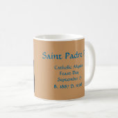 Saint Padre Pio, katholischer Mystiker Kaffeetasse (VorderseiteRechts)
