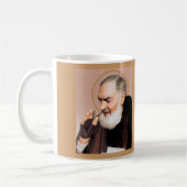 Saint Padre Pio, katholischer Mystiker Kaffeetasse (Links)