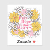 Saint Padre Pio Katholischer Zitat Aufkleber (Blatt)