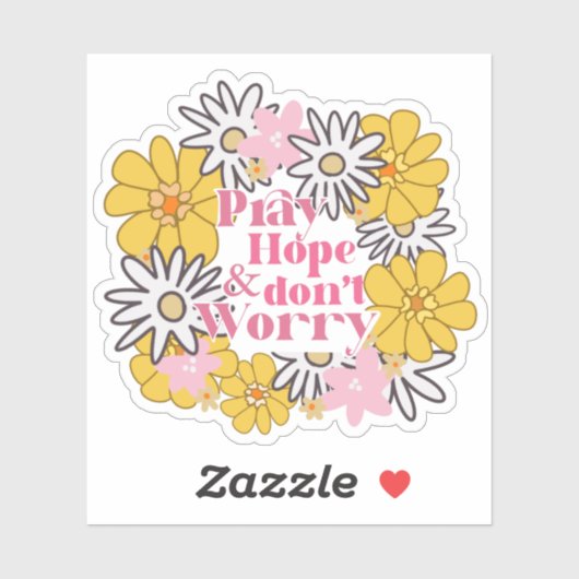 Saint Padre Pio Katholischer Zitat Aufkleber (Blatt)