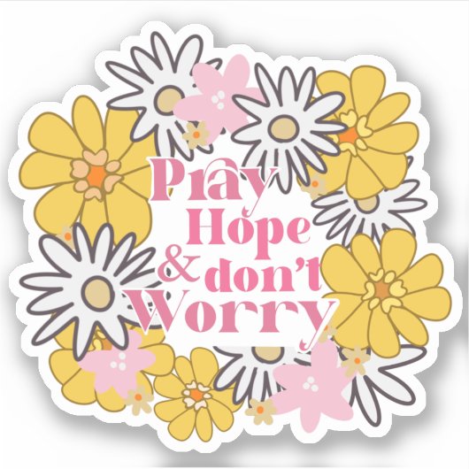 Saint Padre Pio Katholischer Zitat Aufkleber (Vorderseite)