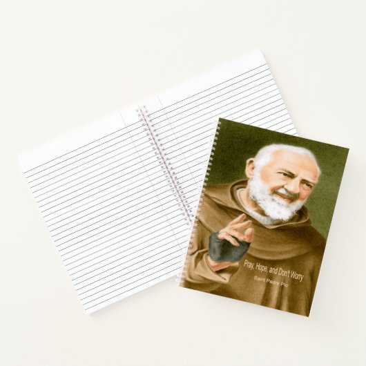 Saint Padre Pio Notizblock (Innenseite)