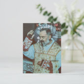 Saint Padre Pio Postkarte (Stehend Vorderseite)