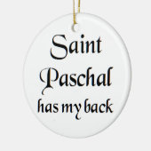 saint paschal coffee mug keramik ornament (Links)