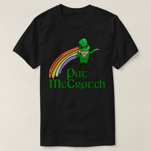 Saint Pat McCrotch Funny Kleeblatts St T-Shirt (Design vorne)