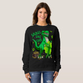 Saint Pat Rex T Rex Dinosaur Leprechaun St Patrick Sweatshirt (Vorne ganz)