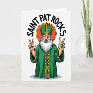 Saint Pat Rocks Awesome Karte