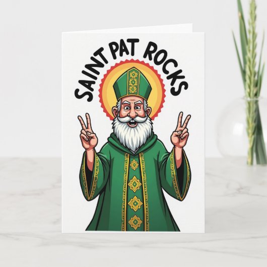 Saint Pat Rocks moderne Karte (Vorderseite)