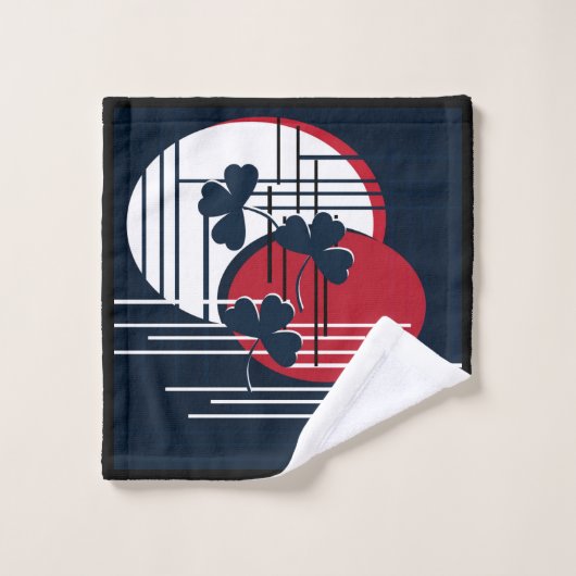 Saint Patrick, Abstraktion Badhandtuch Set (Waschlappen)