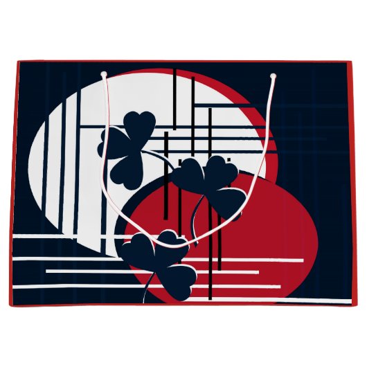 Saint Patrick, Abstraktion Große Geschenktüte (Vorderseite)