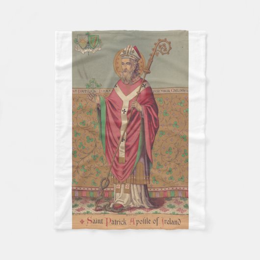 Saint Patrick Apostle von Irland Fleecedecke (Vorderseite)