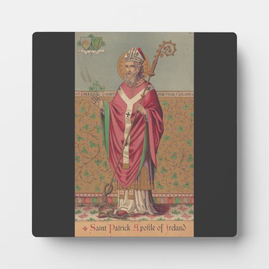 Saint Patrick Apostle von Irland Fotoplatte (Vorderseite)