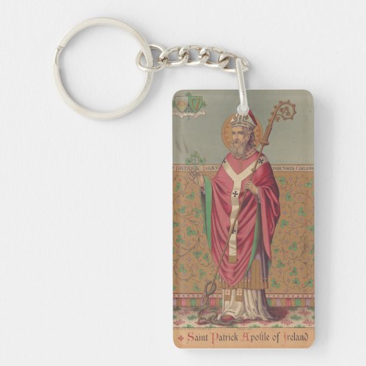 Saint Patrick Apostle von Irland Schlüsselanhänger (Vorderseite)