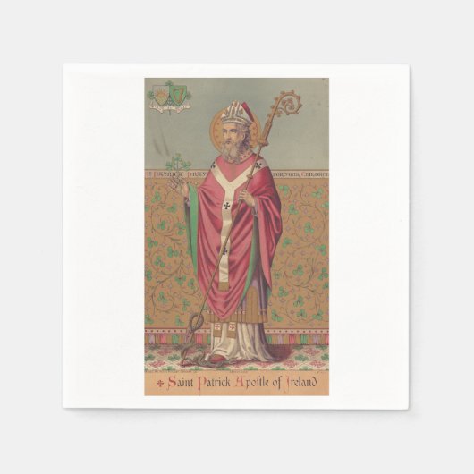 Saint Patrick Apostle von Irland Serviette (Vorderseite)