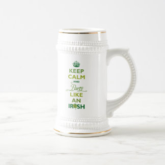 SAINT PATRICK Behielt Ruhe und Party wie ein Irisc Bierglas