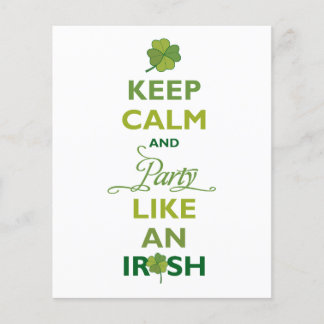 SAINT PATRICK Behielt Ruhe und Party wie ein Irisc Flyer