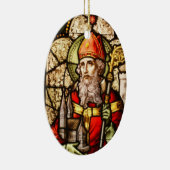 Saint Patrick Bild auf festem Glas Keramikornament (Rechts)