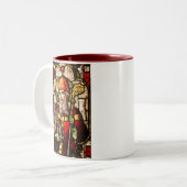 Saint Patrick Bild auf festem Glas Zweifarbige Tasse (Vorderseite Links)