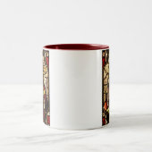 Saint Patrick Bild auf festem Glas Zweifarbige Tasse (Mittel)