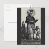 Saint Patrick Bishop und Confessor Postkarte (Vorne/Hinten)