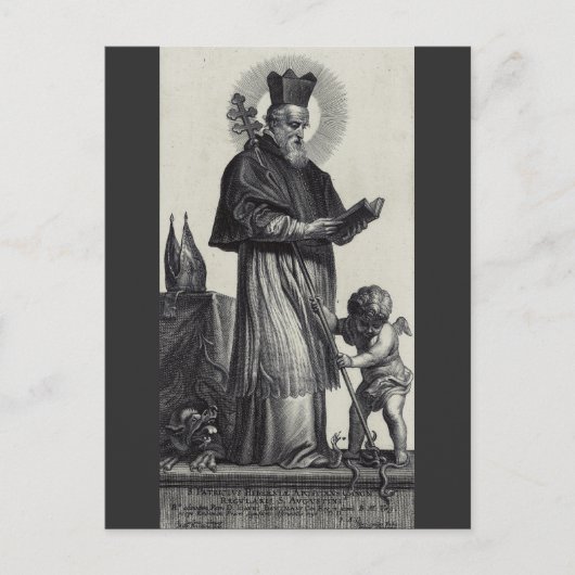 Saint Patrick Bishop und Confessor Postkarte (Vorderseite)