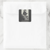 Saint Patrick Bishop und Confessor Quadratischer Aufkleber (Tasche)