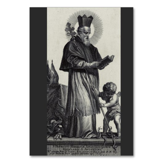 Saint Patrick Bishop und Confessor Tischnummer (Vorderseite)