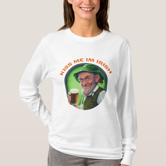 Saint Patrick Day Gift Shirt | Küss me im irish (Vorderseite)