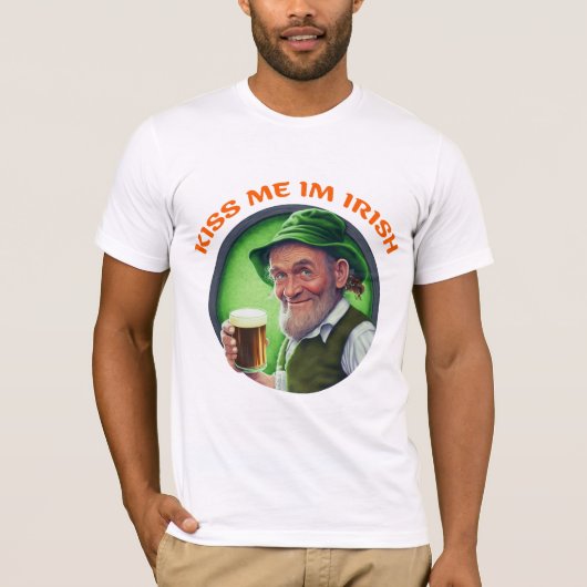 Saint Patrick Day Gift Shirt | Küss me im irish (Vorderseite)